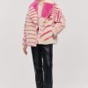 Clearance Jakke Rita Bubblegum Pink Stripe