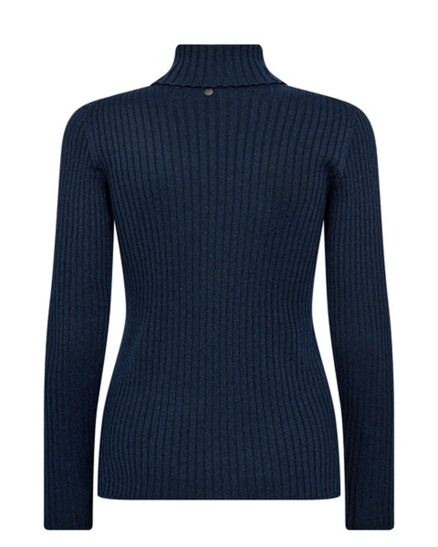 Best Mos Mosh Mmrelena Rib Rollneck Pageant Blue