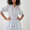 New Rails Milana Dress White Blue Ivy