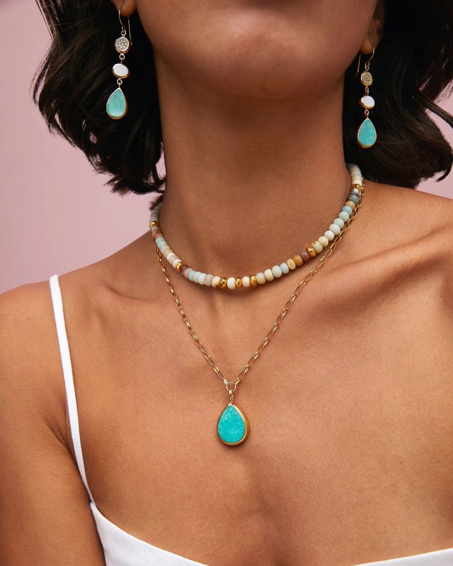 Online Anna Beck Amazonite Beaded Necklace