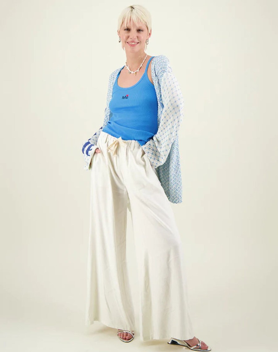 Online Me369 Ariel Wide Leg Trousers Natural