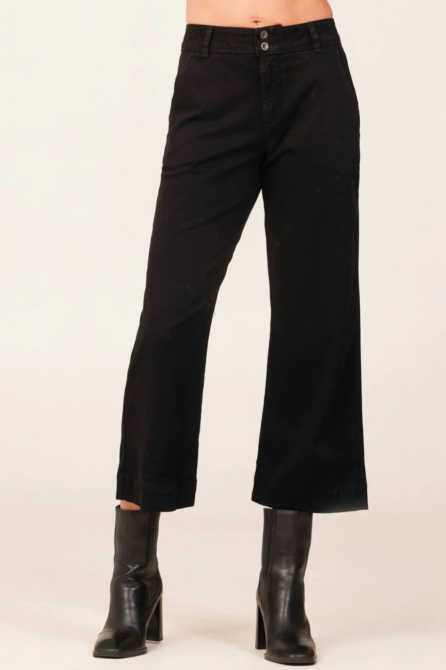 New bella dahl Saige Wide Leg Crop Black