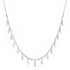 Wholesale Anna Beck Signature Drop Choker Necklace Silver