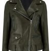 Clearance MDK Seattle Thin Leather Jacket Dark Green