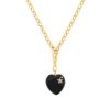 Wholesale Kirstie Le Marque Diamond & Onyx Chunky Heart Necklace