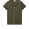 Clearance Mos Mosh Mmastin Basic Tee Burnt Olive