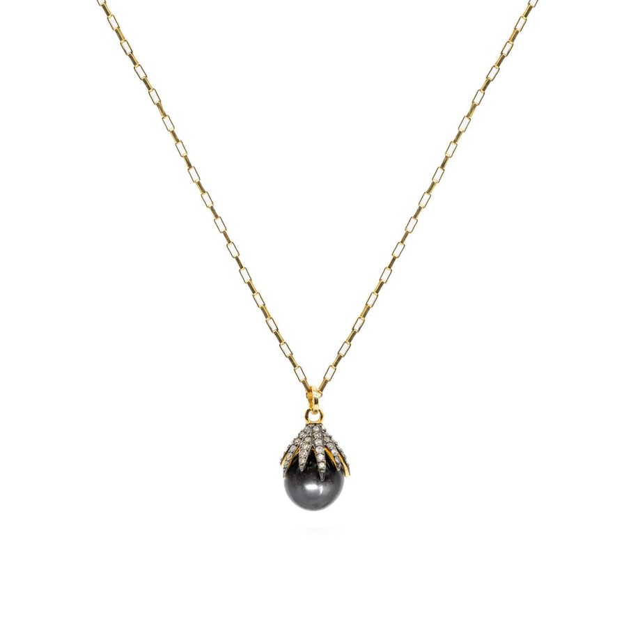 Hot Kirstie Le Marque Diamond Claw & Hematite Necklace