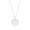 New Anna Beck Classic Large Medallion Pendant Necklace - Silver