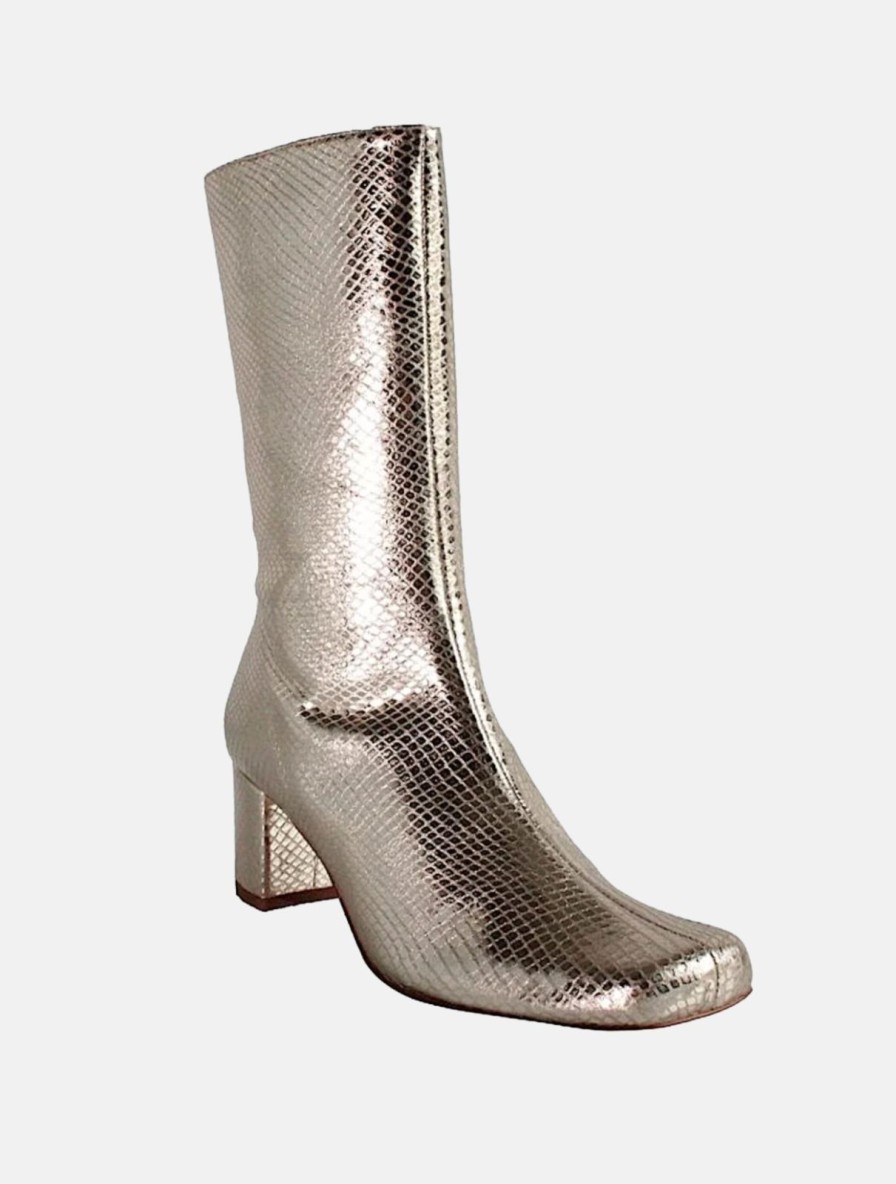 New Terry de Havilland Lola Gold Boot