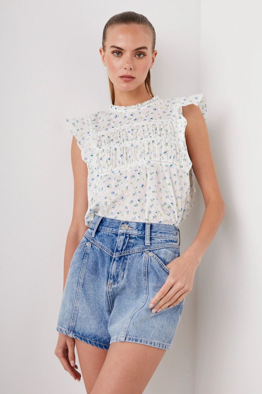 Wholesale Rails Filomena Top Bluebell Eyelet