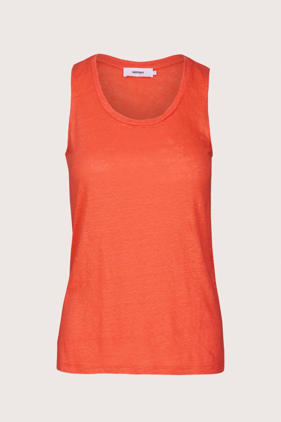 Hot Not Shy Yana Tank Top Coral