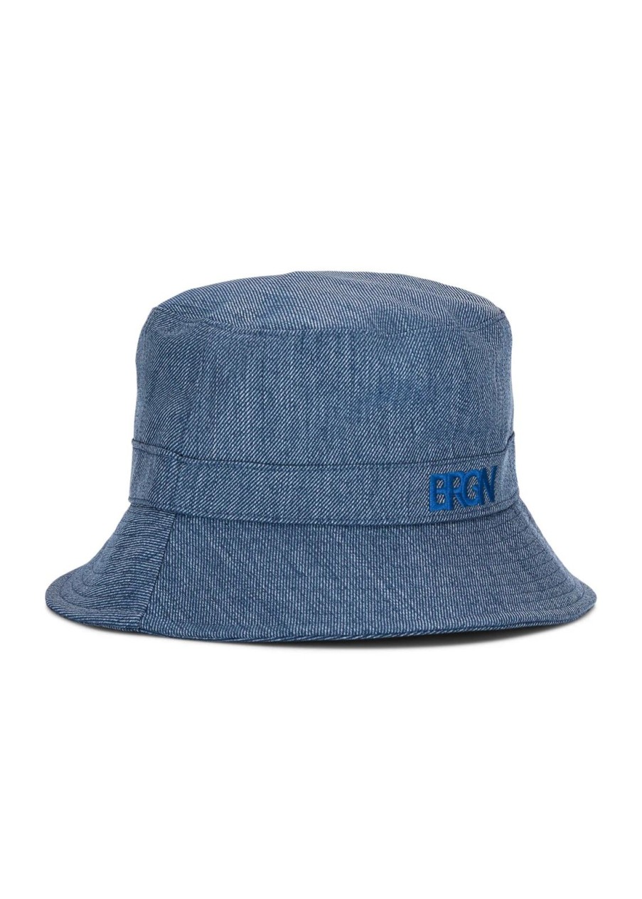 Wholesale BRGN Bucket Hat Denim Blue