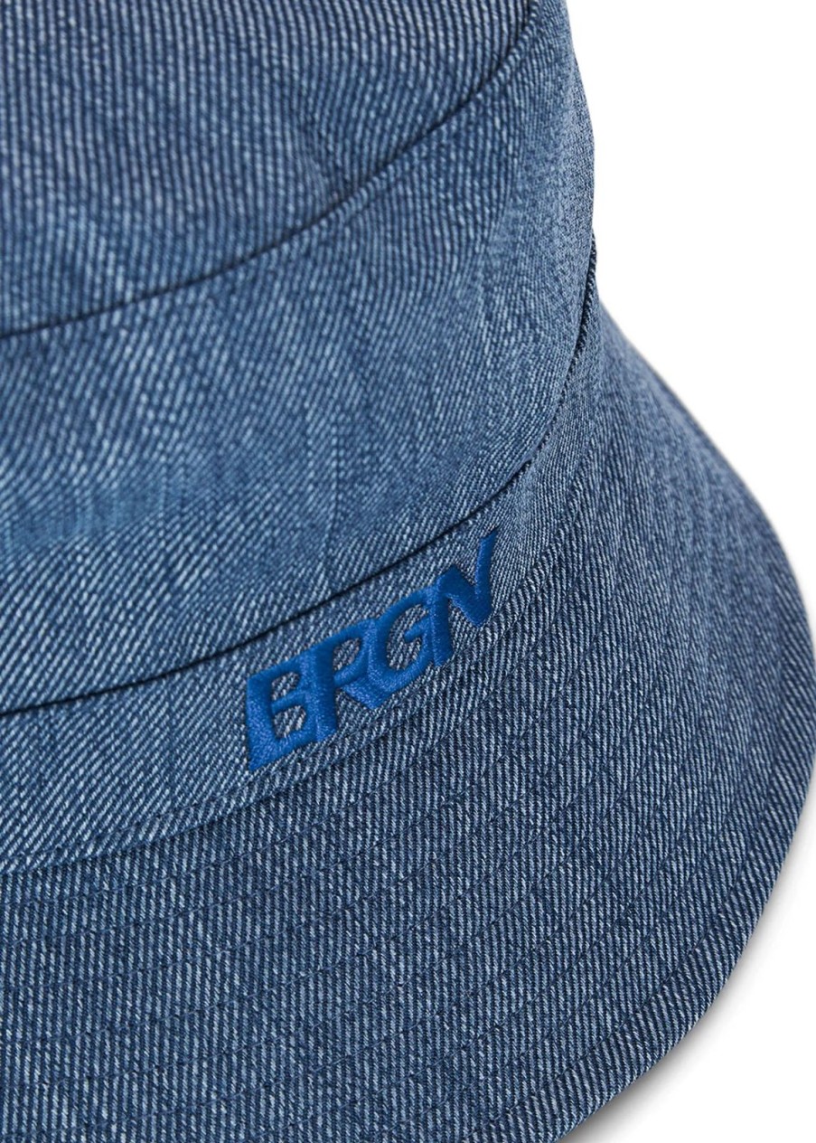 Wholesale BRGN Bucket Hat Denim Blue