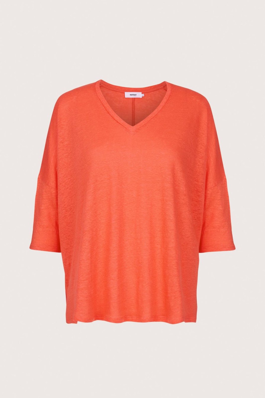 Best Not Shy Emilie T-Shirt Coral