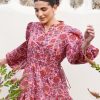 Wholesale Neve and Noor Cici Dress Magenta Rosa