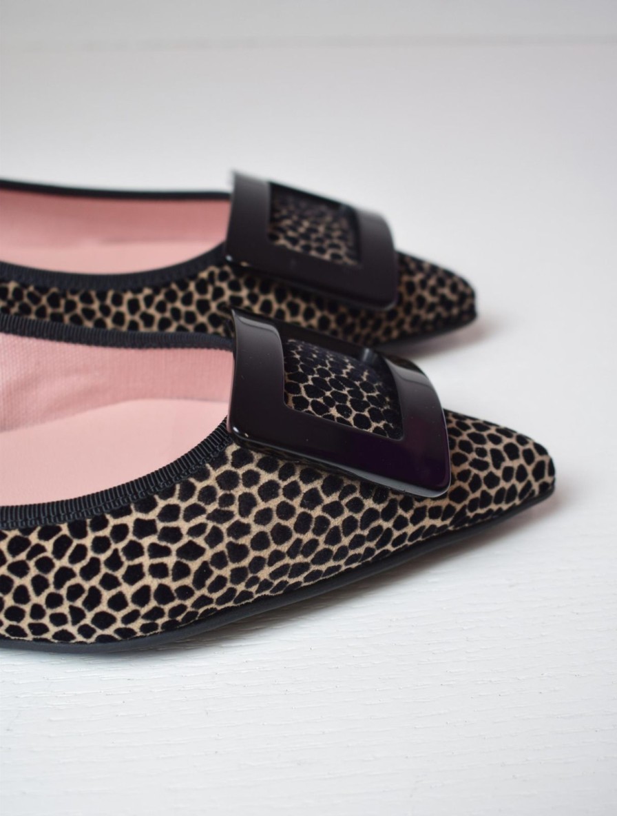 Clearance Pretty Ballerinas Ella Cheetah Black/Taupe