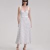 Clearance self-portrait Polka Dot Chiffon Midi Dress