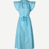 Best Samsoe Samsoe Karookh Long Dress Blue Topaz