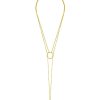 Hot Claudia Bradby Gold Plated White Pearl Cirque Lariat Necklace