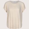 Online Not Shy Tess Linen T-Shirt Ecru/Gold