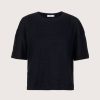 Clearance Not Shy Naelle Linen T-Shirt Black