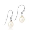 Best Claudia Bradby Classic Pearl Drop Earring Silver