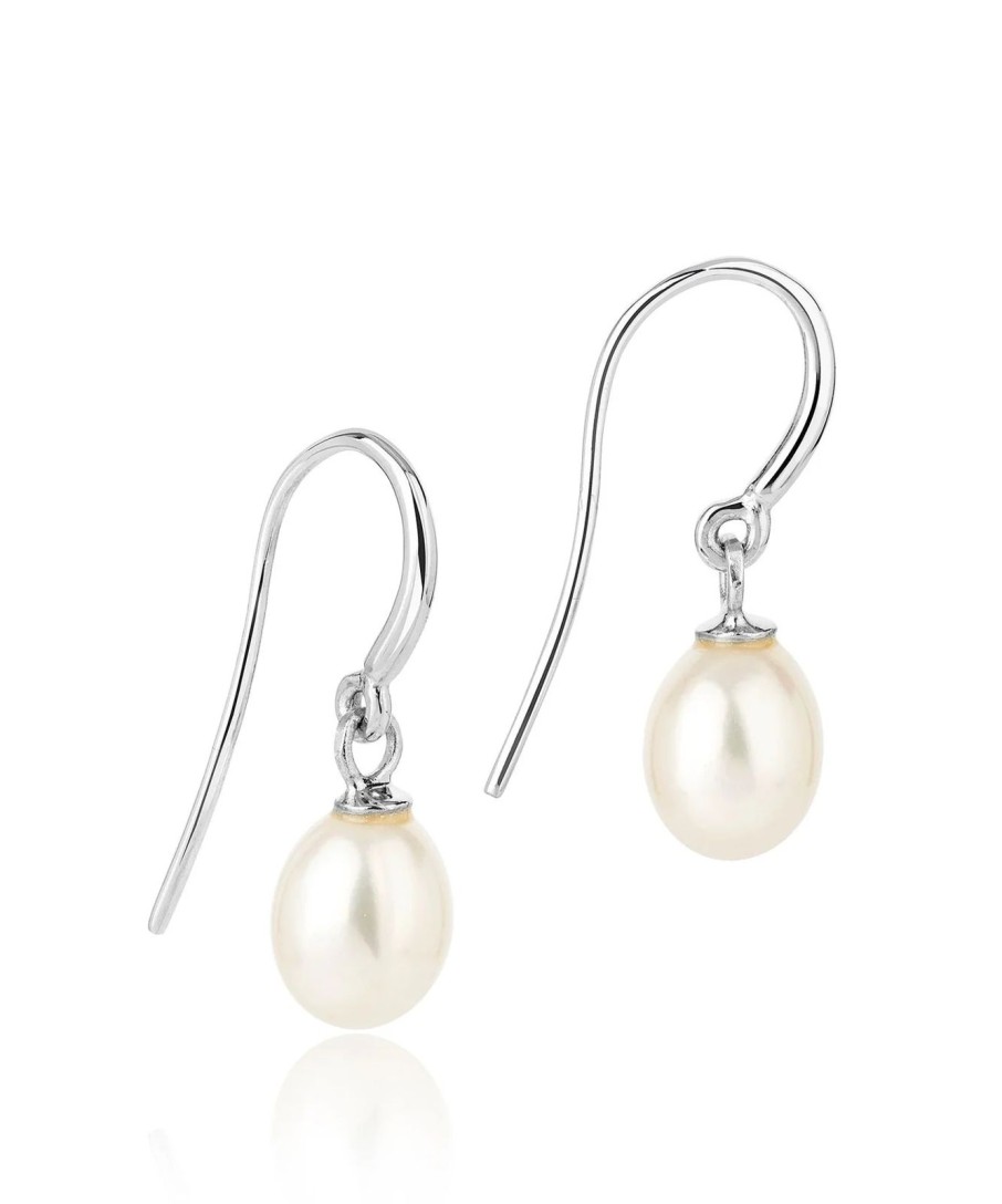 Best Claudia Bradby Classic Pearl Drop Earring Silver