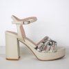 New Donna Lei Taipan Sandal White Shadow