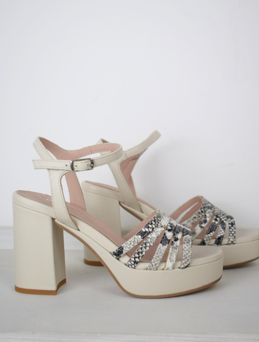 New Donna Lei Taipan Sandal White Shadow