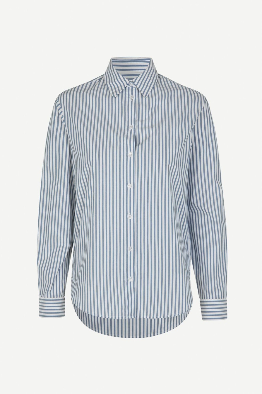 Wholesale Samsoe Samsoe Samadisoni Shirt Blue White Stripe