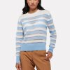 Online Brodie Beach Stripe Crew Blue Splash