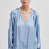 Clearance Second Female Noma Tunic Blouse Ashley Blue