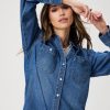 Best Paige Georgie Denim Shirt-Heston