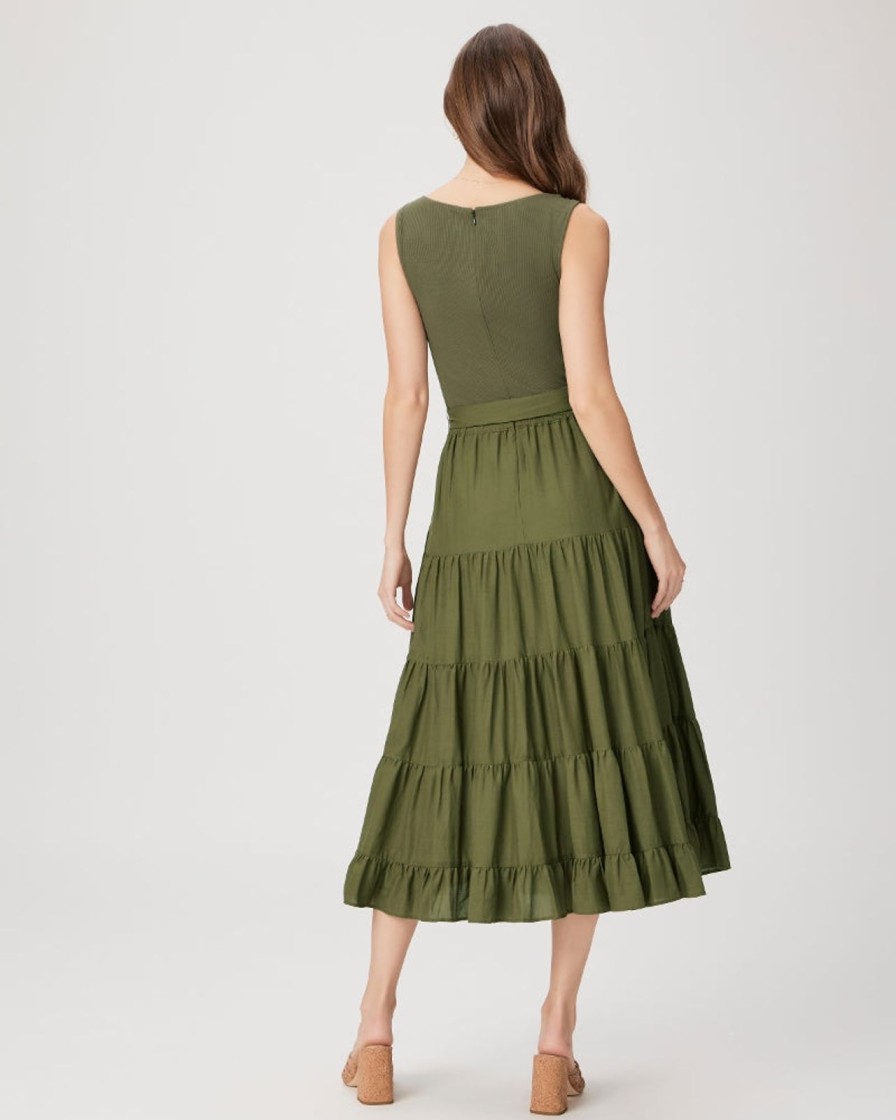 Clearance Paige Samosa Dress Dark Brushed Olive