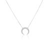 Clearance ICANDI ROCKS Shadow Moon Necklace Silver