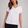 Wholesale bella dahl V-Neck Tee White