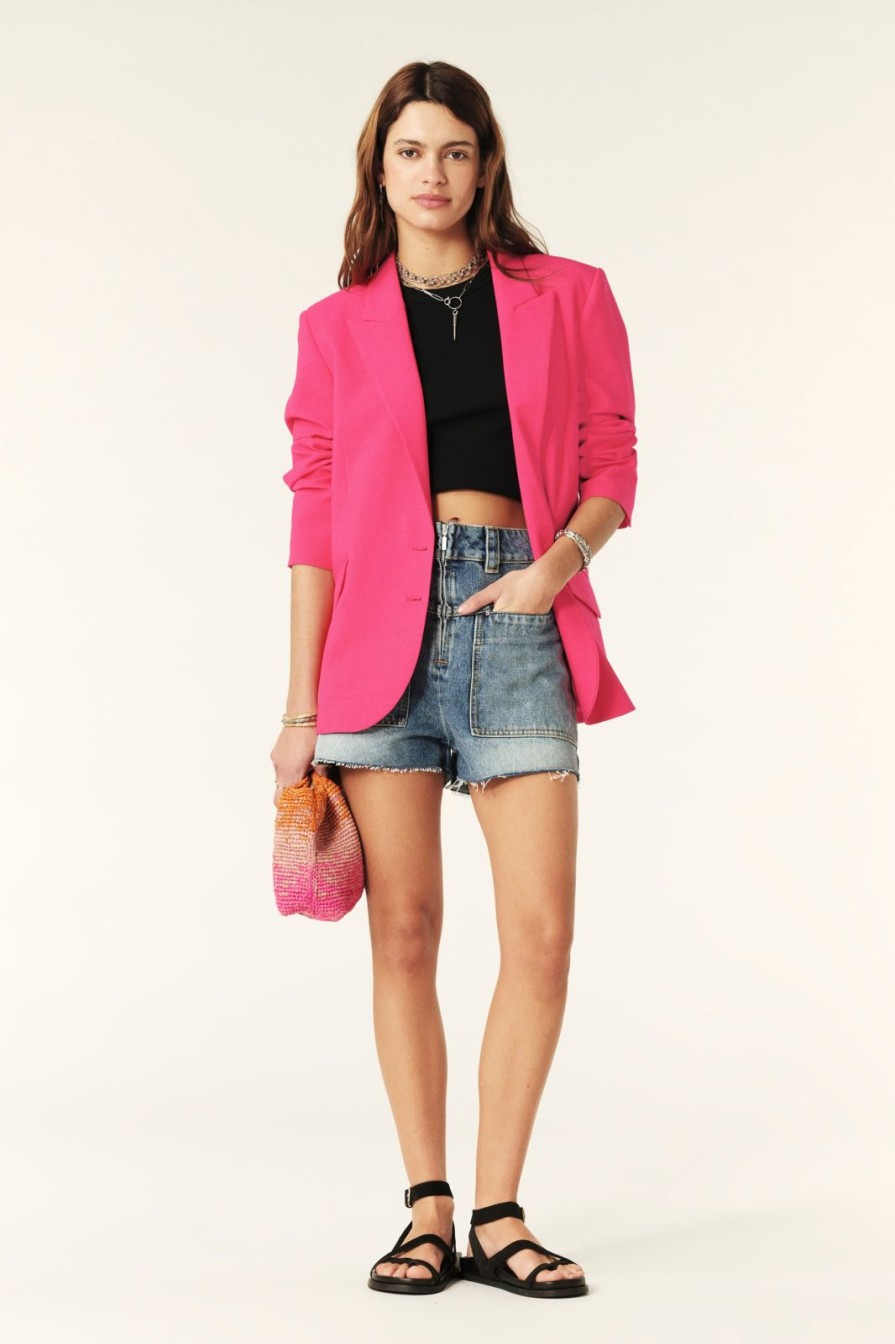 New ba&sh Cher Blazer Fuchsia