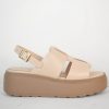 Clearance Donna Lei Phuket Platform Sandal Latte