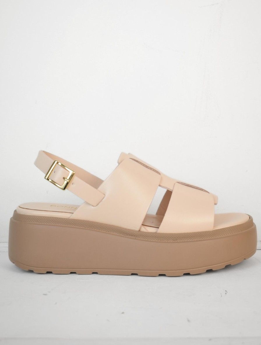 Clearance Donna Lei Phuket Platform Sandal Latte