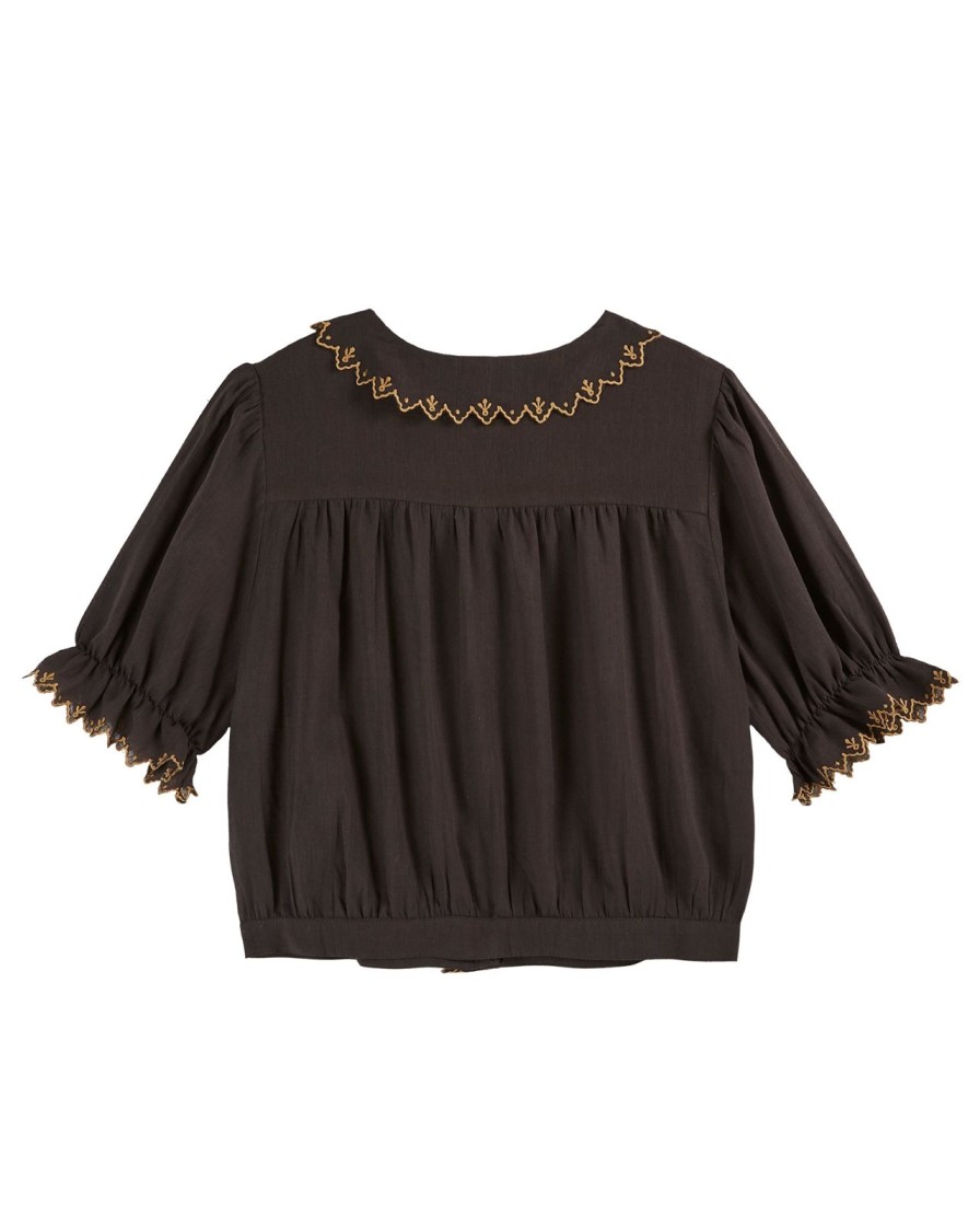 New Emile & Ida Zober Top Washed Black