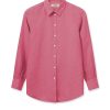 New Mos Mosh Mmkarli Linen Shirt Camellia Rose