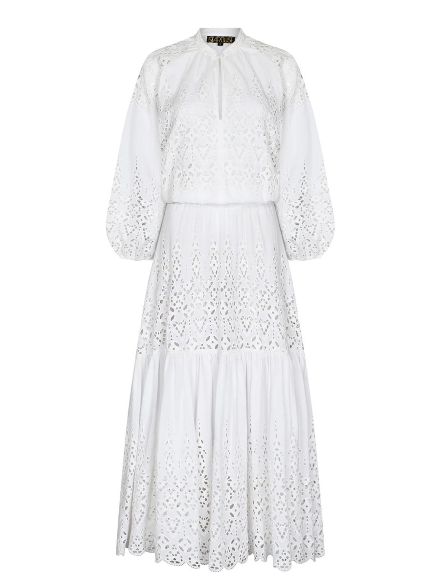 Hot Stardust Leo Dress White Shiffle