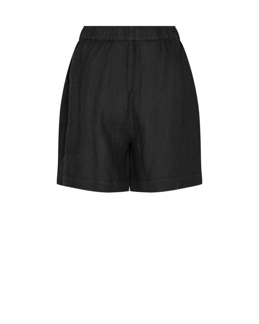 Online Mos Mosh Mmemmi Linen Shorts Black