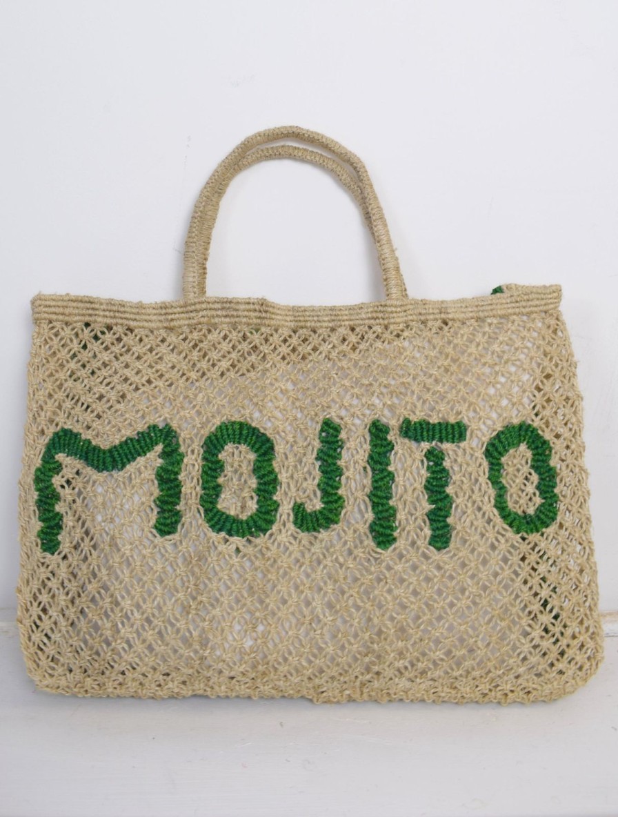 Hot the Jacksons Mojito Bag Natural/Green Small