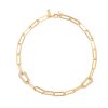 Best Talis Chains Cz Link Necklace Gold