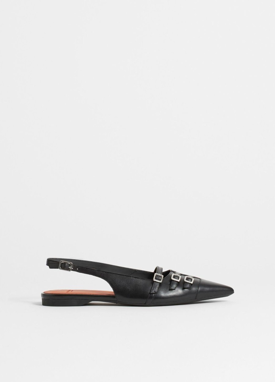 New Vagabond Hermine Black Slingbacks