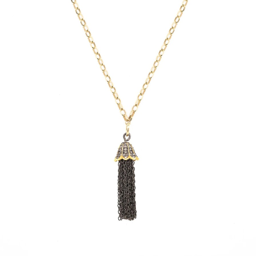 Wholesale Kirstie Le Marque Diamond & Tassel Necklace