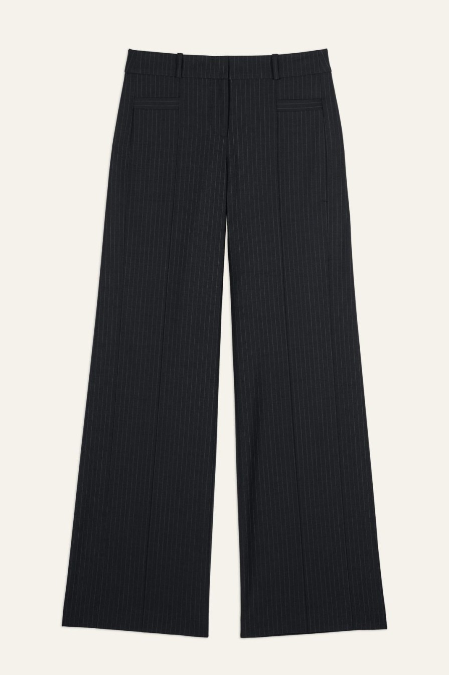 Wholesale ba&sh Pistachio Straight-Leg Trousers Blue