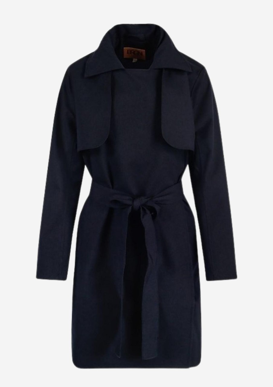 Hot BRGN Yr Coat Dark Navy