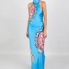 New Jessica Russell Flint High Neck Maxi Dress Floralia